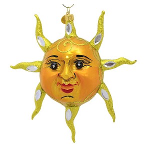 Morawski 5.5 Inch Brilliant Sun Face Summer Tree Ornament , Ornament Solar Summer Heatwave Radiant (1PC) - 1 of 3