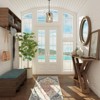 LNC Quaint 1-Lights 6.5" Farmhouse Cylinder Mini Pendant  Lights, Distressed Greyish White Wood and Rustic Bronze - 4 of 4