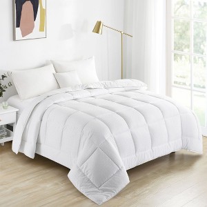 Peace Nest All Season Dobby White Down Alternative Comforter - 1 of 4