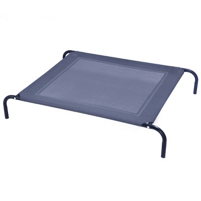 Tangkula Steel Frame Elevated Dog Cat Bed Large Pet Cot Indoor Outdoor