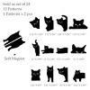 Wrapables Magnetic Black Cat Bookmarks, Page Marker, Foldable Cat Page Clips (Set of 24) - 2 of 4