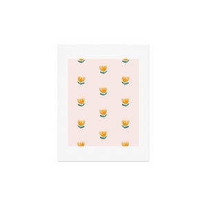 Deny Designs Maritza Lisa Abstract Yellow Tulip Pink Framed Wall Art Print - 1 of 4