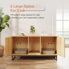 Double Room Large Cat Cabinet, Litter Box Furniture Hidden with Scratch Pad - 4 of 4
