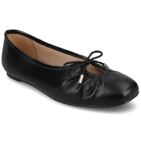 Женские платья Journee Collection Journee Women's Callee Medium and Wide Width Ballet Dress Flats, Black 8