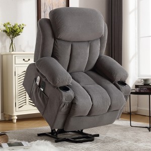 Bigget Indoor Power Lift Recliner Chair with Massage Heated, USB Charge Port, Remote Control for Living Room - 1 of 4
