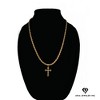 Aria Jeweler Inc Chain with Gold Crucifix - 4 of 4