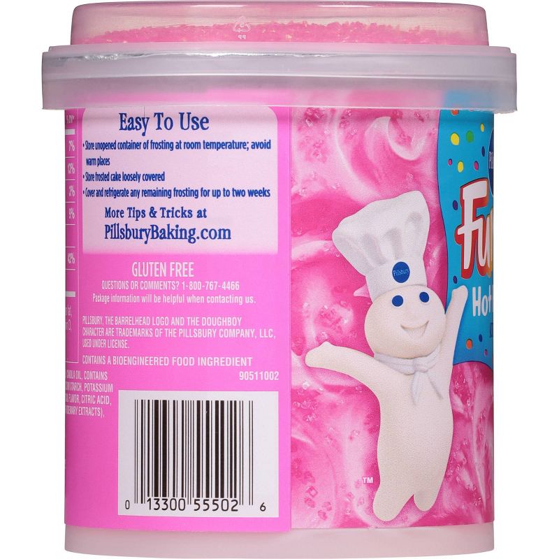 Pillsbury Funfetti Hot Pink Vanilla Frosting - 15.6oz, 4 of 9