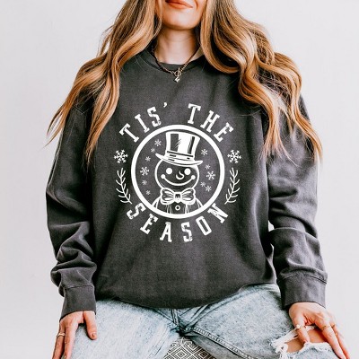 Simply Sage Market Women's Lightweight Garment Dyed Graphic Sweatshirt  Tis The Season Distressed
