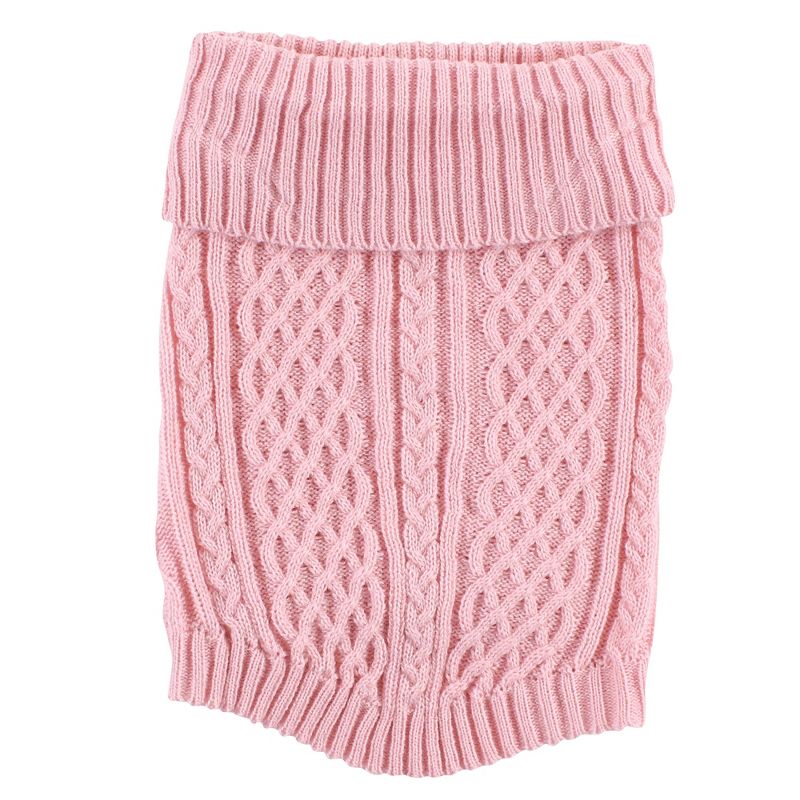 Luvable Friends Dogs and Cats Cableknit Pet Sweater, Pink, 4 of 8