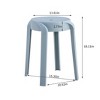 17 inch H Stackable Classroom Stools Plastic Stools Nesting Stools Colorful Round Stools 6 Pack - 3 of 4