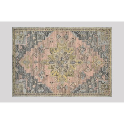 2'4x7' Washable Vintage Tufted Distressed Runner Rug Tan - Threshold™ :  Target