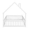 YOOCOZZ Full Size House-Shaped Headboard Floor Bed with Fence - 4 of 4