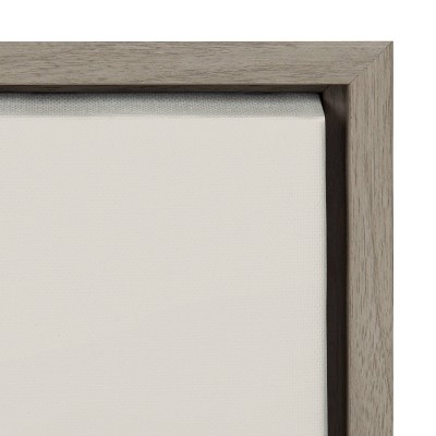 Sylvie Gray Framed Canvas Print of Mountain Range, 36" x 27"