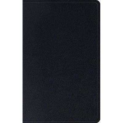  ESV Single Column Thinline Bible (Black) - (Leather Bound) 