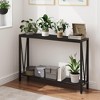 GustoWave 43''  Narrow Console Table, 2-Tier Industrial Entryway Table with Storage, Durable Sofa Table for Living Room, Hallway - 3 of 4