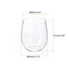 Unique Bargains Party PET Stemless Lightweight Wine Glasses Drinkware 12oz 1 Pc - 2 of 4
