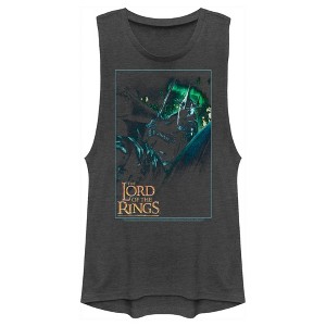 Juniors Womens Lord of the Rings Fellowship of the Ring Witch-King of Angmar Movie Poster Festival Muscle Tee - 1 of 4