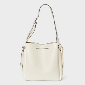Drawstring Bucket Shoulder Bag - A New Day™ White : Target