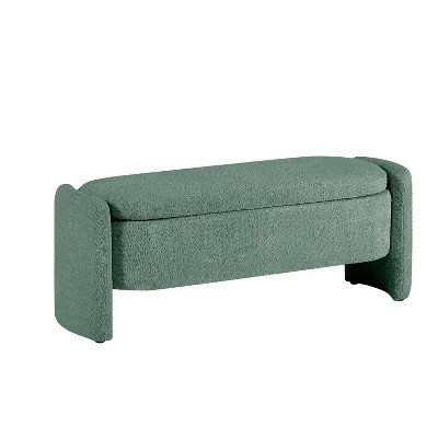 GDFStudio Leif Boucle 47.24" Storage Bench with Ring-pull