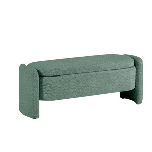 GDFStudio Leif Boucle 47.24" Storage Bench with Ring-pull - 1 of 4