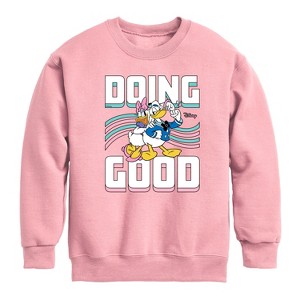 Boys' - Disney - Mickey & Friends Graphic Long Sleeve Fleece Sweatshirt - 1 of 4
