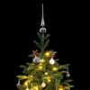 vidaXL Artificial Hinged Christmas Tree Green PVC, PE, iron 4.9 feet - 3 of 4