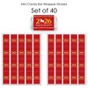 Big Dot of Happiness 2026 Year of the Horse - Mini Candy Bar Wrapper Stickers - Lunar New Year Small Favors - 40 Count - 3 of 4