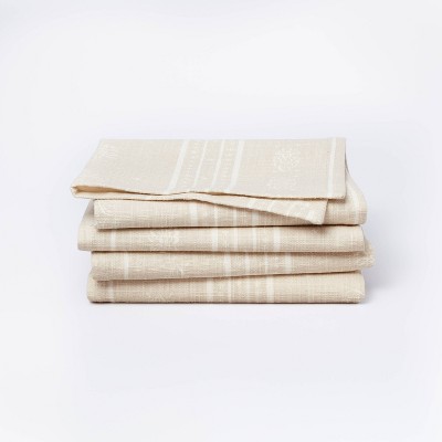 4pk Cotton Easy Care Napkins White - Threshold™ : Target