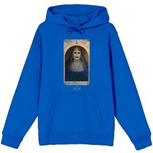 The Nun Scary Demon Face Woman Adult Long Sleeve Hoodie - 1 of 2