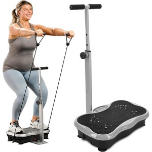 Lifepro TrimLite Vibration Plate Exercise Machine with Handlebars – Full-Body Vibrating Platform for Weight Loss, Lymphatic Drainage & Recovery - 1 of 4