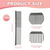 Unique Bargains Stainless Steel Rounded Ends Gentle Care Pet Comb 3 Pcs - 2 of 4