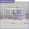 Sorbus 5 Drawers Dresser- Storage Unit with Steel Frame, Wood Top, Fabric Bins - for Bedroom, Closet, Office and more - 2 of 4