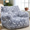 Hooseng Bean Bag Chair, Bean Bag Sofa Chair with Armrests, Fluffy and Lazy Sofa with backrest, Comfy Cozy BeanBag Chairs - 2 of 4