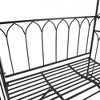 Outsunny Metal Trellis Arbor Arch for Climbing Plants with Garden Bench, Grow Grapes & Vines, Decorative Seating, 484 lbs. Weight Capacity, Black - 4 of 4