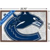 Trends International NHL Vancouver Canucks - Logo 19 Framed Wall Poster Prints - 3 of 4