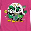 Girls' - Disney - Mickey And Minnie Pot Of Gold Fitted Short Sleeve Graphic T-Shirt - 2 of 4