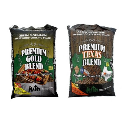 Green Mountain Premium Gold Blend Grilling Pellets, Premium Texas Blend Pellets