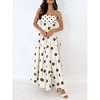 Women's Cotton Polka Dot Maxi Dress - 4 of 4