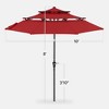Best Choice Products 10ft 3-Tier Patio Umbrella, Market Sun Shade w/ Tilt Adjustment, Easy Crank - 2 of 4