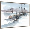 38"x28" Amanti Art Winter Stream Watercolor I by Ethan Harper Framed Canvas Wall Art - 2 of 4