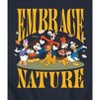 Men's - Disney - Embrace Nature Minnie Daisy Mickey Goofy Pluto Donald Graphic Fleece Sweatshirt - 2 of 4