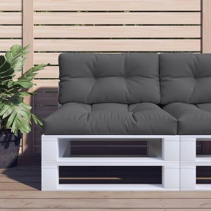 vidaXL Pallet Cushion Anthracite 31.5"x15.7"x4.7" Fabric - 1 of 4