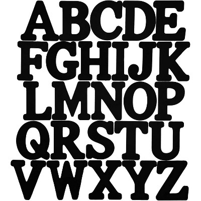 Bright Creations 26 Piece Black Wooden 6-Inch Alphabet Letters A-Z for Home Wall Decor&  Crafts