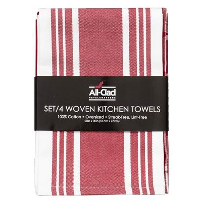 All-Clad Woven Bistro Kitchen Towels, 4-Pack