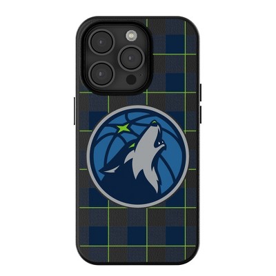 Keyscaper NBA Western Conference Teams Plaid MagSafe Compatible Cell Phone Case for Apple iPhone