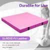 Matladin 4” Thick Folding Gymnastics Gym Exercise Aerobics Mat, 4ft x 4ft x 4in PU Leather Tumbling Mats for Stretching Yoga Cheerleading Martial Arts - 4 of 4