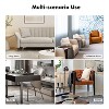 Hugo  Fall  Transitional  Wooden Upholstered Swivel Chair with metal base  for Bedroom and Living Room Deal of the day | ARTFUL LIVING DESIGN - 2 of 4