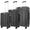 US Army Hawk Lightweight Expandable ABS Hard Shell with Spinner Wheels 3 Piece Luggage Set - 4 of 4
