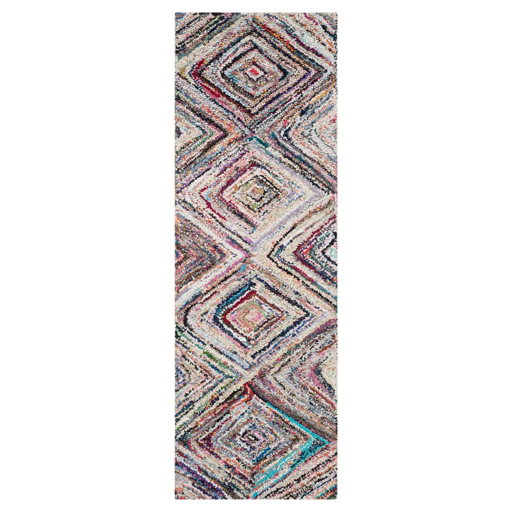 2'3inx7' Runner Abstract Tufted - Safavieh