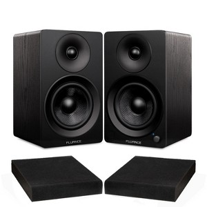 Fluance Ai41 Powered 2.0 Stereo Bookshelf Speakers with 5" Drivers, 90W Amplifier, and High Density Foam Isolation Pads - 1 of 4